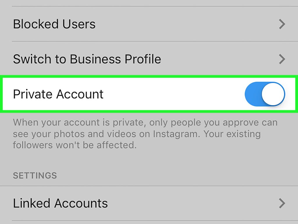 Block and Unblock Users on Instagram Step 19 Version