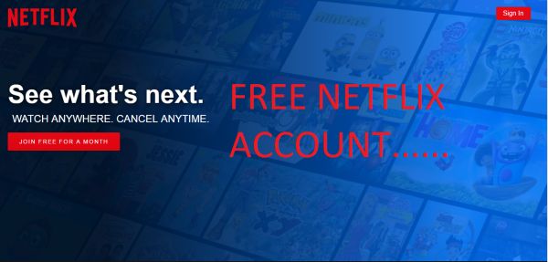 Free Netflix Accounts That work properly