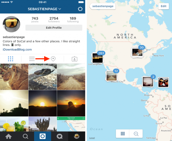 Instagram Photo Map