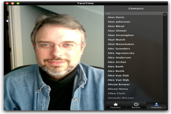 facetime contacts 