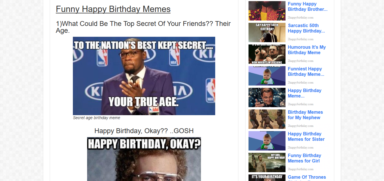 happy birthday memes