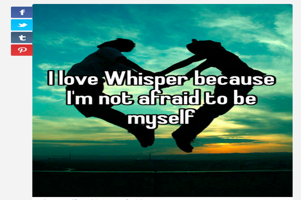 whisper photo post. 