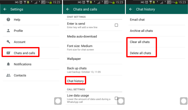 Delete group in WhatsApp log without being an admin