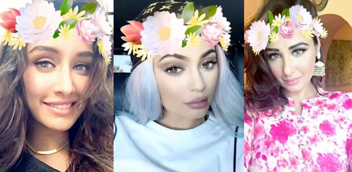 snapchat flower filters