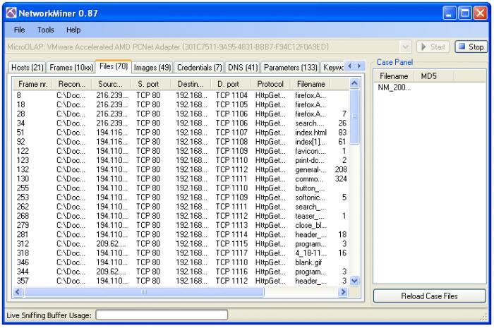 NetworkMiner-Packet-analyzer