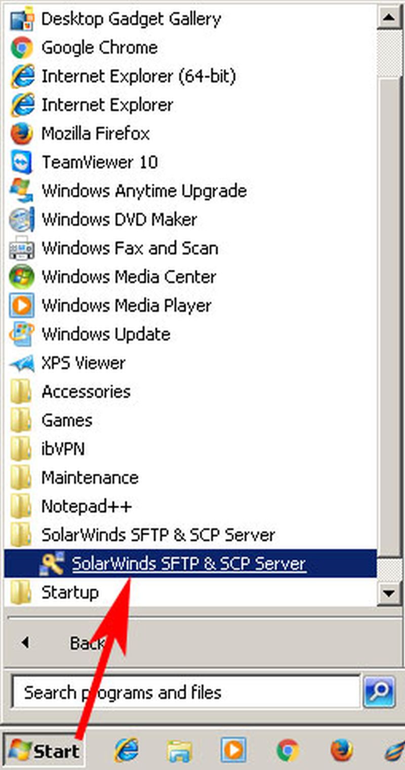 Open-Start-menu-and-select-the-server-program