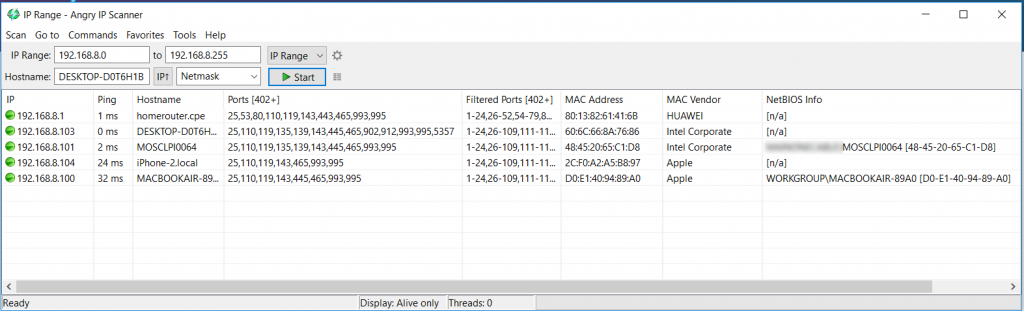 Angry IP Scanner