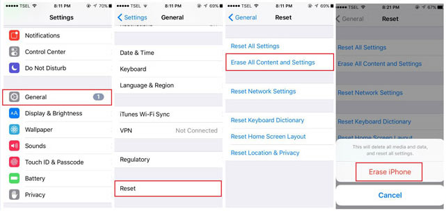 guidence for Factory Reset iPhone