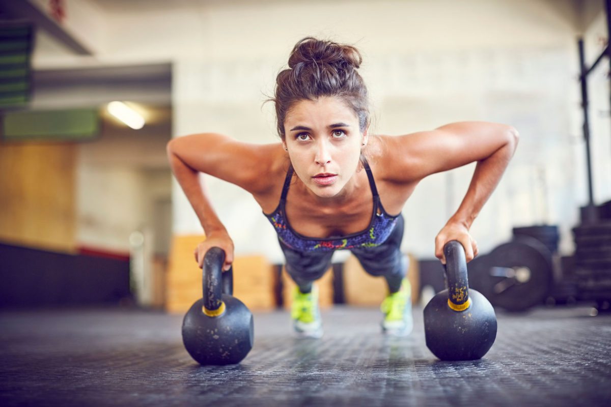 girl doing exercise 