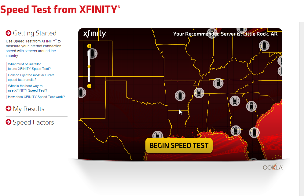 speed test from xfinity 