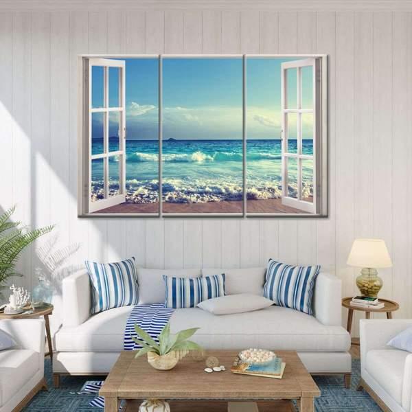 Love The Ocean Breeze Multi Panel Canvas Wall Art