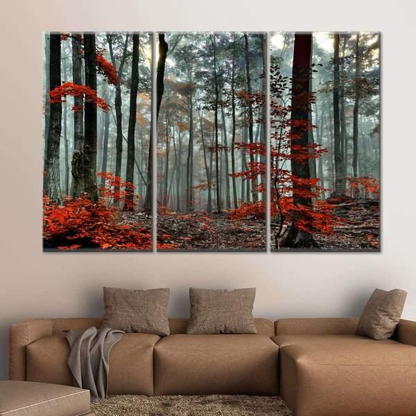 Silent Forest Multi Panel Canvas Wall Art